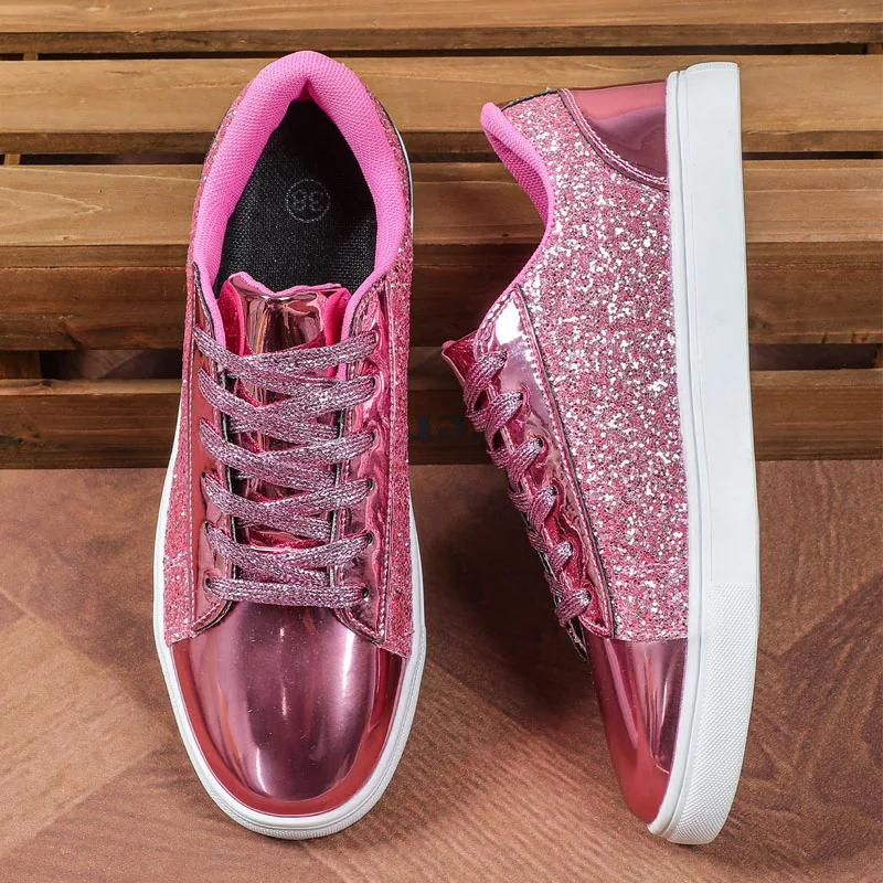 New Style Women Running Sport Shoes Pink Female Outside Street Walking Sneakers Flats Spring Ladies Sports Trainers