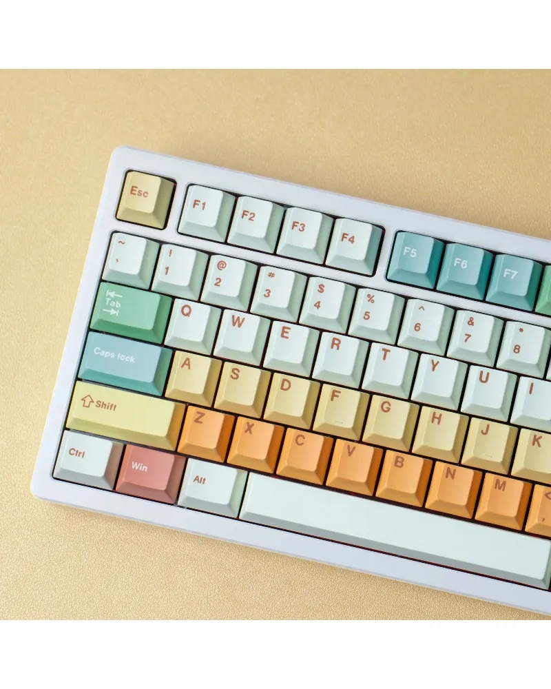 

Multi Language Candy House PBT Sublimation Keycaps OEM Height Cangjie Arabic Korean German French Spanish Russian