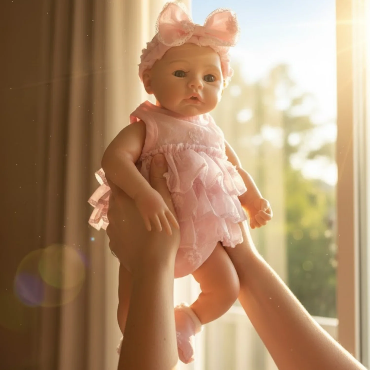 

AnjoDoll 13 дюймов силиконовые луговые Reborn Bebe Girl, открытый рот, водонепроницаемые, реалистичные окрашенные игрушки для новорожденных девочек