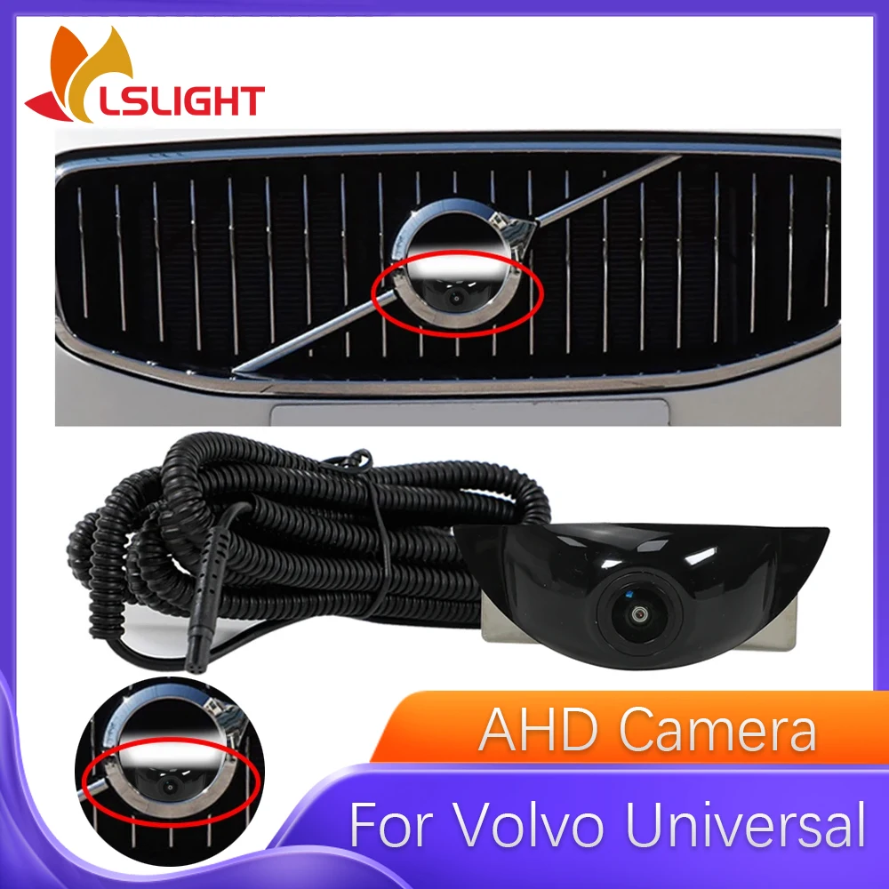 Car Front View Camera For Volvo XC60 V50 XC40 EX30 OEM HD Night Vision Fisheye Wide Angle 150° Universal Parking Surveillance