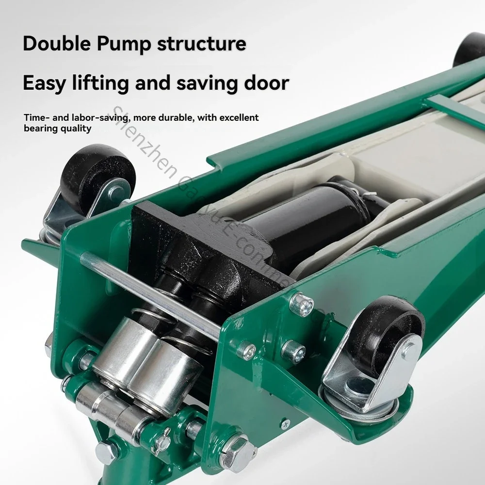 New 2.5T Horizontal hydraulic jack Hydraulic hand crank Ultra-low private car Car maintenance tool Auto repair special