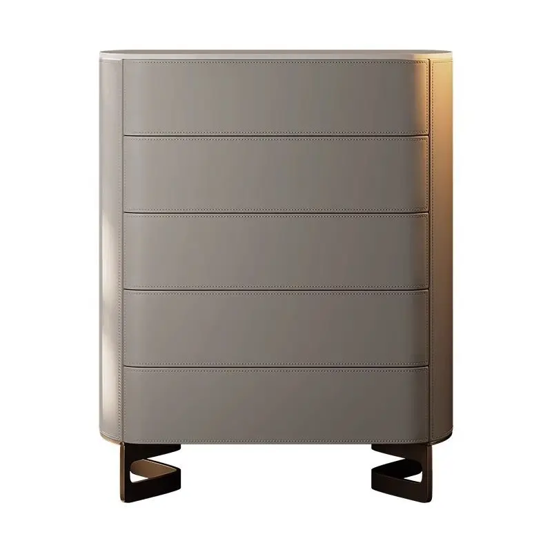 chest of drawers modern Nordic bedroom storage chest of drawers solid wood storage cabinet light luxury bedside cabinet