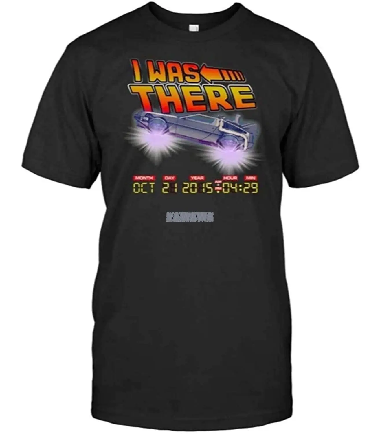 Novastar T-Shirts Funny Car Marty I was There 2015 T-Shirt Gift for Back to The Science Fiction Film Future Lover Black