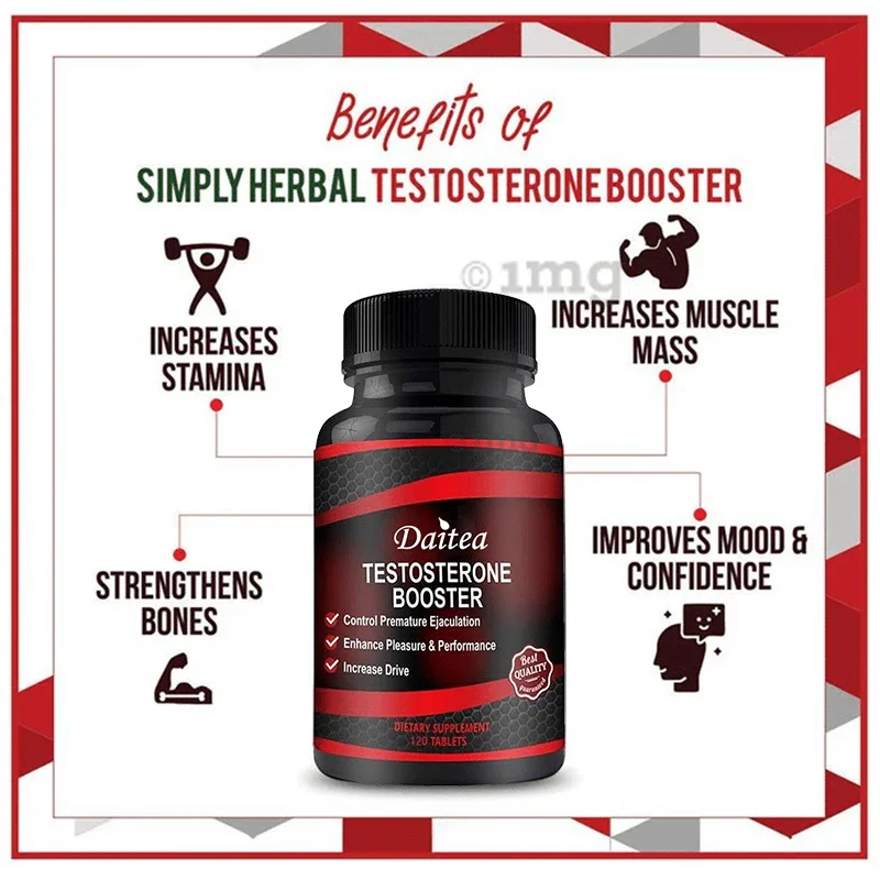 Strongest Testosterone Booster - Increase Strength, Stamina, Energy - Endurance Test Booster, Muscle Growth Improve Performance