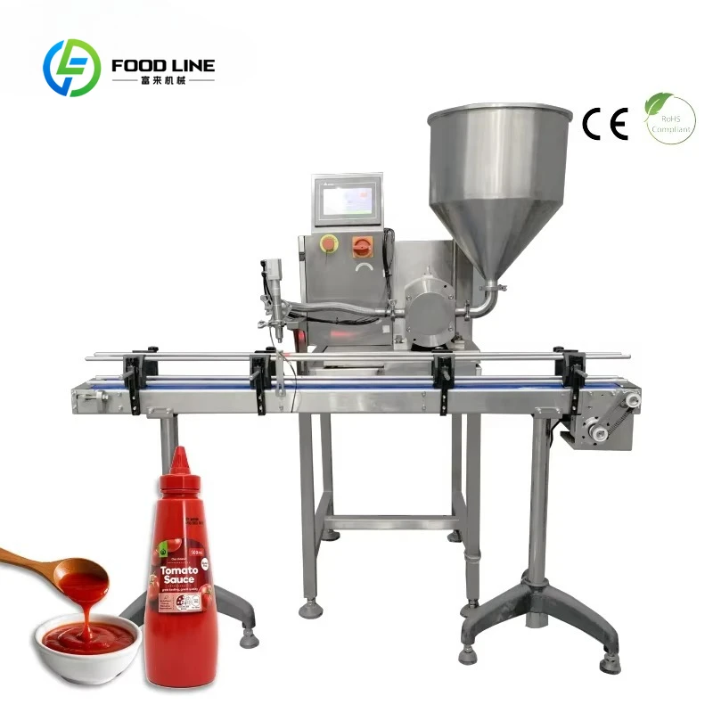 Customized Multi Function Liquid Filling Machine Automatic for Tomato Puree Soup Base Sauce Mix Stainless Rotor Pump Filler