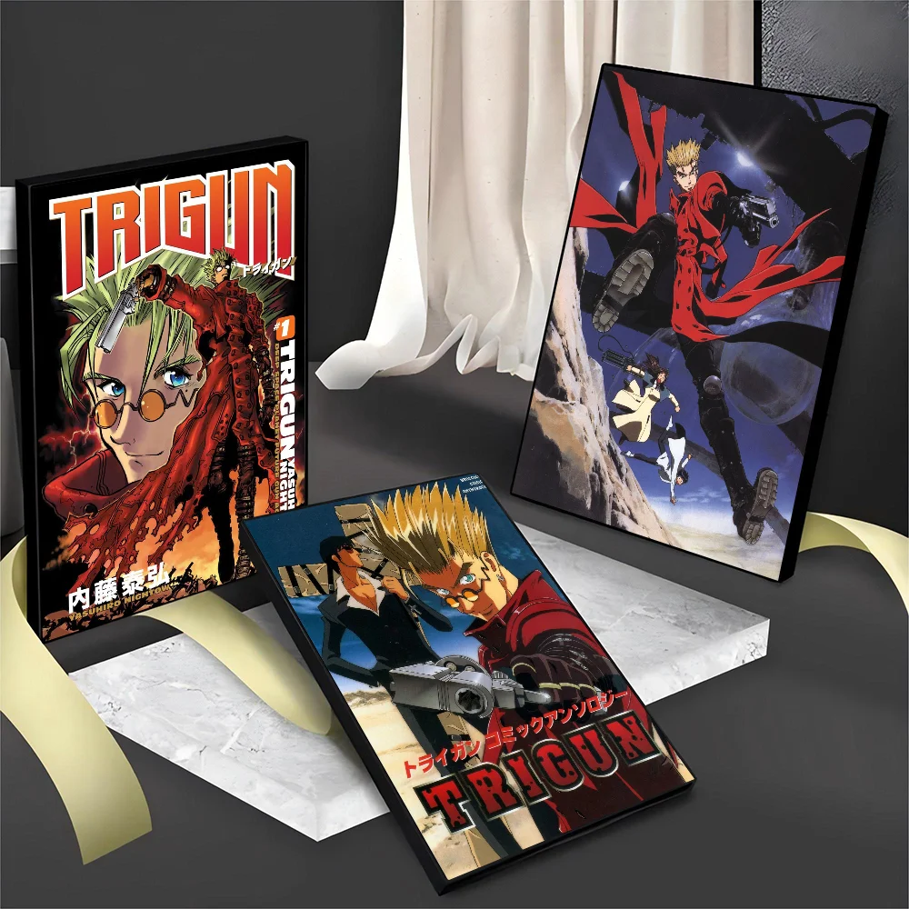 Anime Trigun Good Quality Prints And Posters Waterproof Paper Sticker Coffee House Bar Posters Wall Stickers