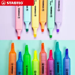 3pcs Stabilo Highlighter Markers 275 Color Large Capacity Student Eye Protection Light Color Cute Kawaii Office School Supplies