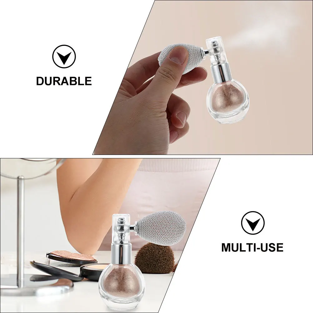 2 bottiglie spruzzatore di polvere scintillante per capelli, corpo, viso, evidenziatore, accessorio per trucco, strumento spray lucido, regalo femminile