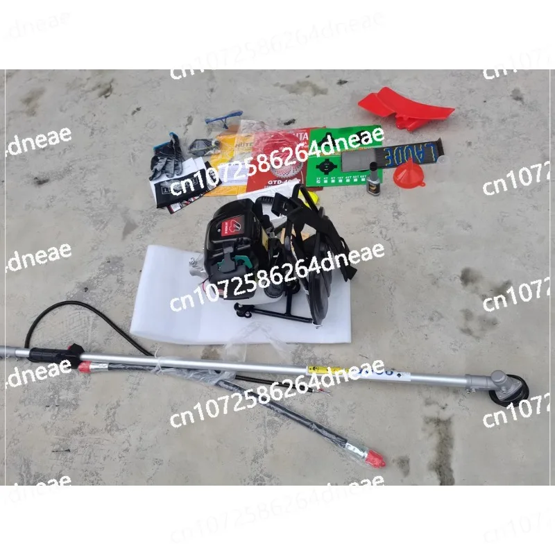 Four-stroke lawn mower backpack  small household multi-function agricultural lawn mower weeding artifact Grass Trimmer
