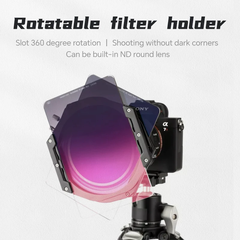 NiSi100mm Rotatable Front Holder Switch Multi-Piece Square Lens Multi-Angle Adjustment for V5 V6 Universal Square Filter Holder