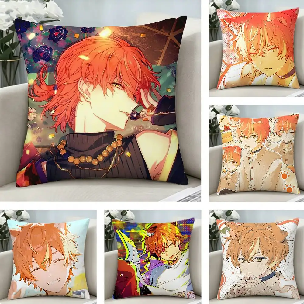 

VBS COOL A-Akito Shinonome Pillow Case Pattern Printed Pillowcase For Living Room Sofa Cushion Cover