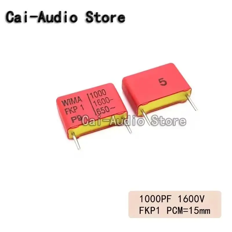 2PCS/5PCS/10PCS/Lot Brand NEW Germany WIMA FKP1 1600V 1000PF 1600V 102  0.001UF Film Capacitor 1600v1000pf 102 Pitch 15mm 5%