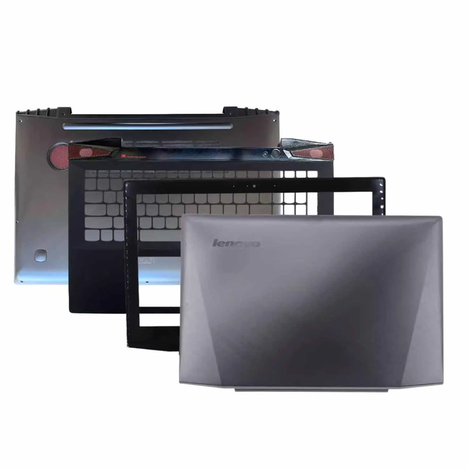 

New lcd back COVER top case palmrest bottom cover for Lenovo Y50 Y50-70 Y50-70 Y50-80 Non touch