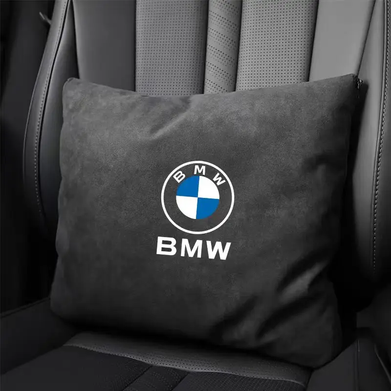 BMW bantal eksklusif, selimut, mobil dua dalam satu selimut eksklusif, lipat High-End AC di dalam mobil