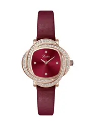 Reloj de lujo ligero para mujer, marca superior hueca, reloj de moda minimalista de la suerte, reloj de cuero con diamantes, nuevo diseño