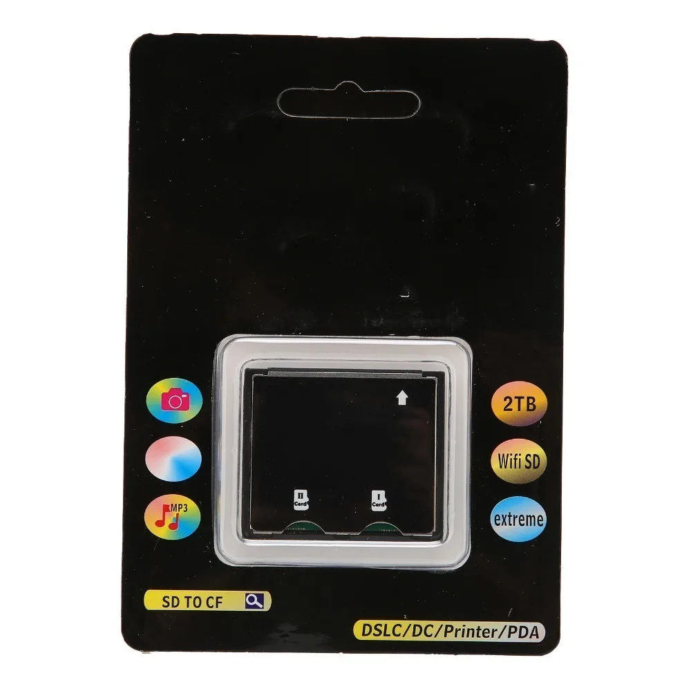 Dual Slot Memory Card/Micro Storage Card Micro SD TF to CF CF Type I Card Converter XC to CF Adapter High Speed Camera Adapter