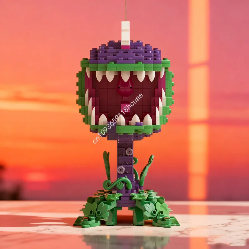 

486 шт. MOC PvZ Garden Warfare Chomper Игровая модель Строительные блоки Строительная игрушка DIY Рождественский подарок Творческая идея Кирпич Дети