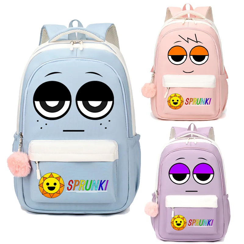 Sprunki Incredibox Shoulders SchoolBag Large-capacity Backpack for Children Printed Cartoon Anime School Backpack Rucksack Gifts