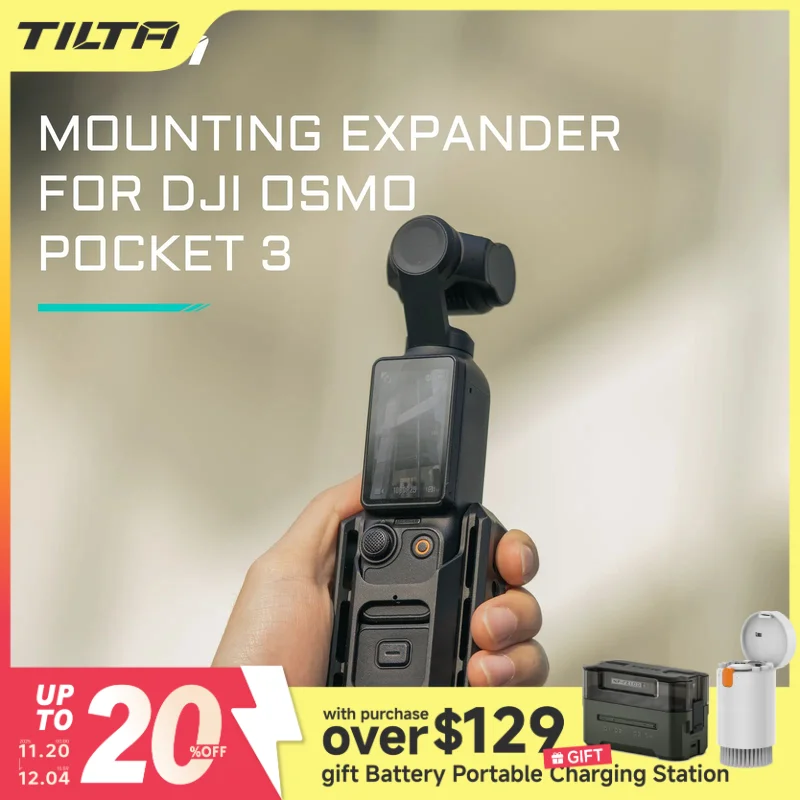 Tilta TA-T65-AME-B dji osmo pocket 3 caso expansão adaptador universal acessório base fixa montagem do carro adequado para dji pocket3