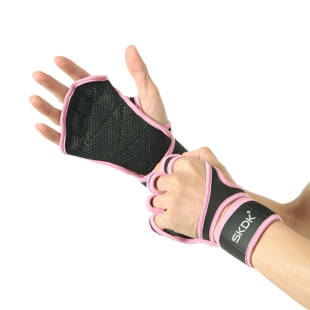 Thicken Weight Lifting Gloves Non-slip Adjustable Cycling Motorcycle Gloves Wear-resistant Durable Fitness Exercise Gloves