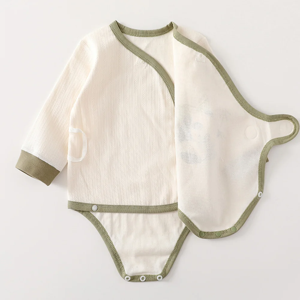 الوليد طفلة الملابس القطن لطيف الحيوان طباعة ربيع الخريف بيبي بوي السروال القصير طويلة الأكمام الرضع داخلية 2026