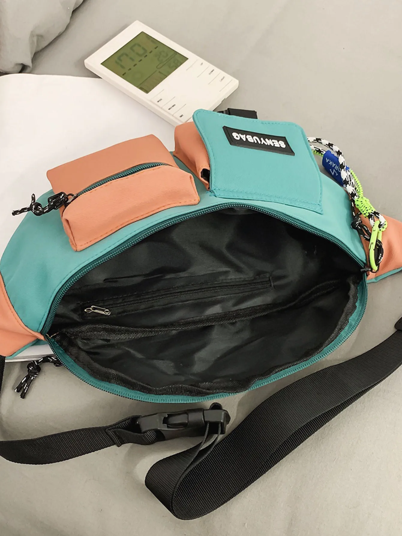 High Quality Nylon Panelled Waist Packs New Brand Unisex Chest Pack Casual Outdoor Travel Crossbody Bag Men Wasit Belt Bags image 5