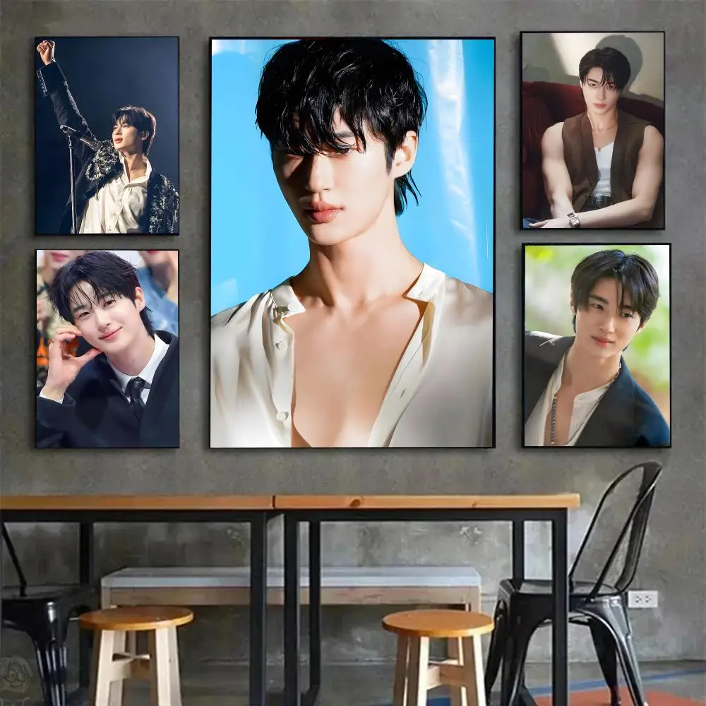 Actor Individual Byeon Woo-seok Poster Painting Wall Art Mural for Living Room Home Decor and Gifts