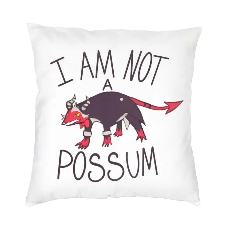 I'm Not A Boss Cartoon POSSUM Helluva Boss Throw Pillow Cover Home Decorative 3D Double Side Printing Cushion Cover for Car