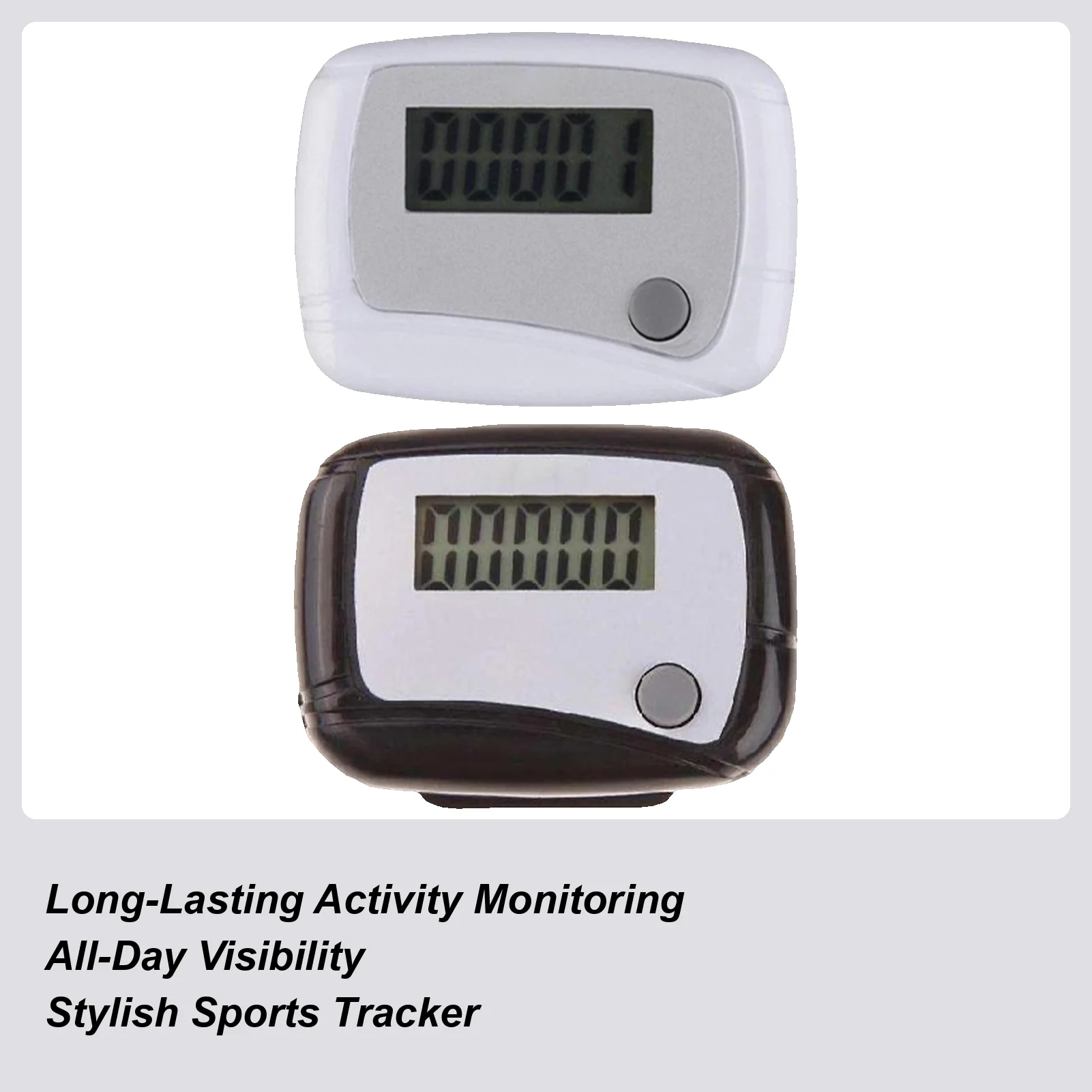 Fitness Trackers Digital Portable Meter Small Sports Walking Miles Pedometer for Daily Travel Running Jogging Walking Hiking
