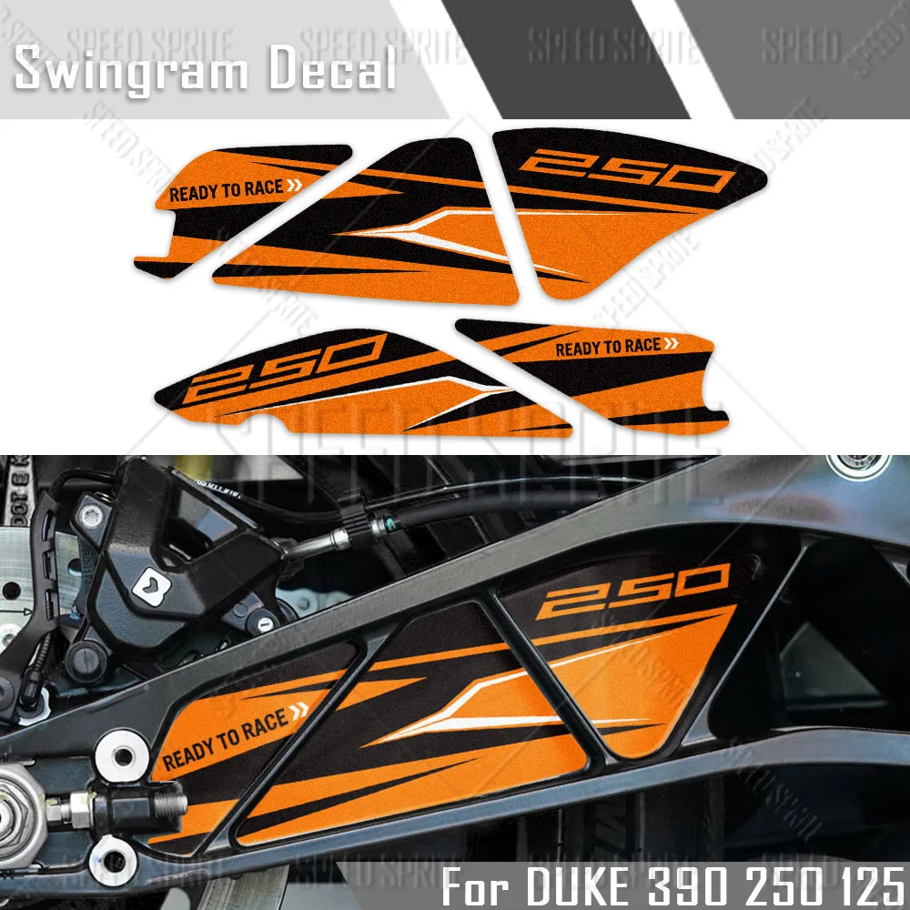 For KTM Duke 390 250 125 2024 3M Motorcycle Swingarm Sticker Rotating Shaft Protection Swing arm Decal Waterproof