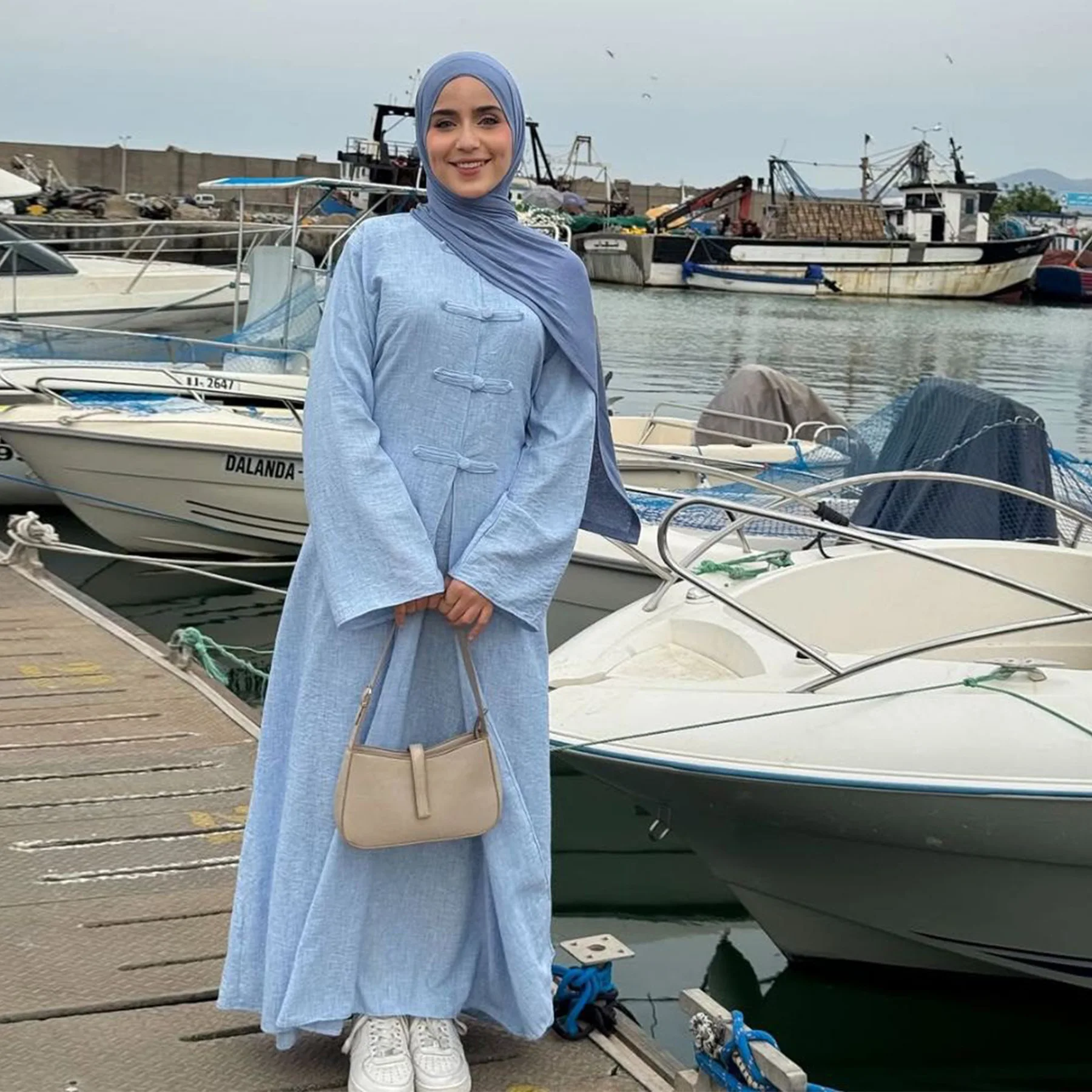 Eid Abaya abierta de 2 piezas con vestido interior conjunto moda musulmana ropa islámica para mujeres Abayas Dubai bata caftán marroquí de lujo