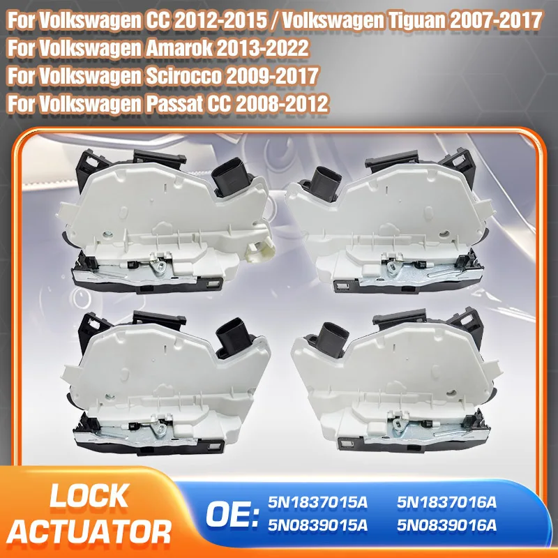

Door Lock Actuator Latch For Volkswagen Passat CC Tiguan Amarok Scirocco Car Parts 5N1837015A 5N1837016A 5N0839015A 5N0839016A