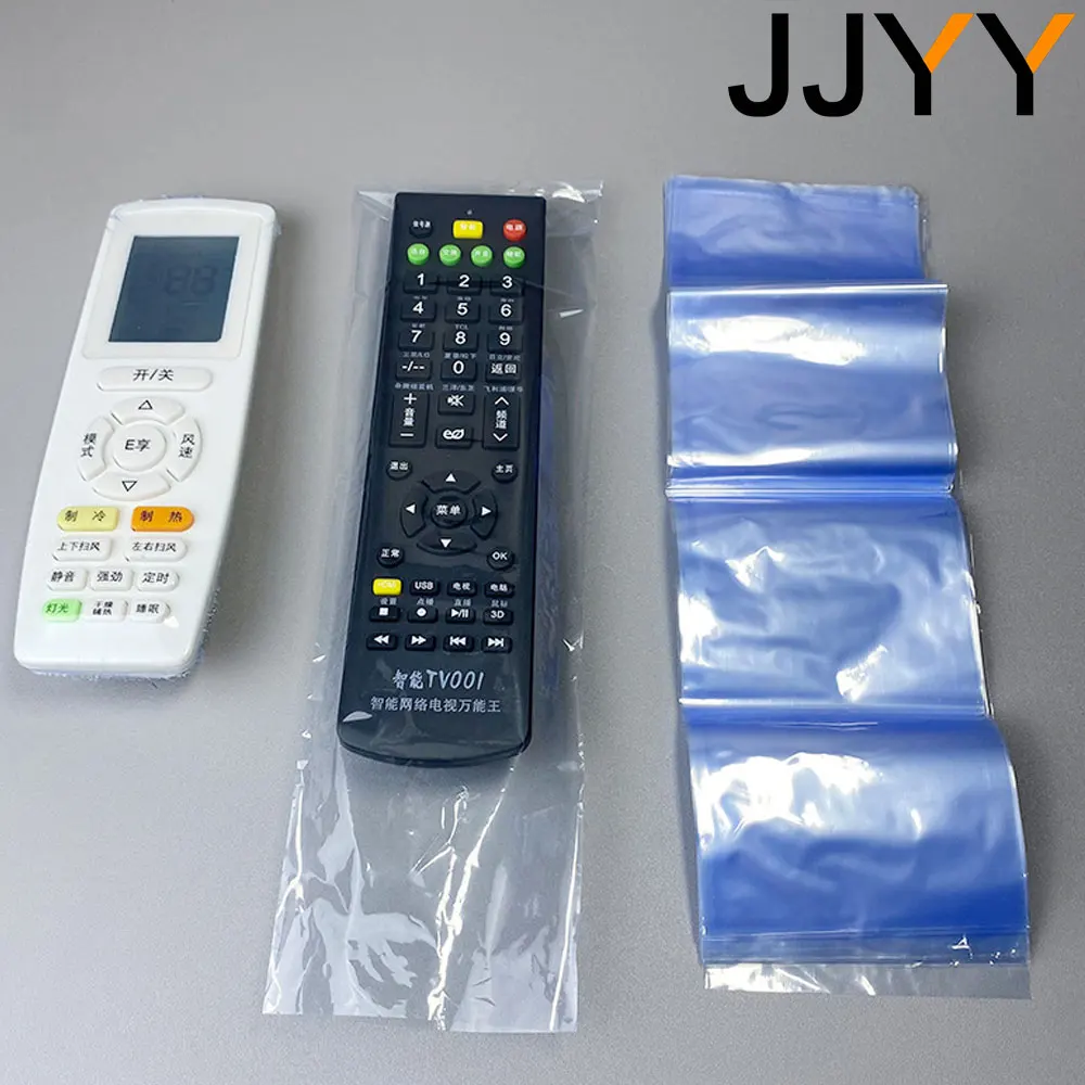 20/50PC Remote Control Heat Shrinkable Film Remote Control Board Protective Sleeve Pvc Transparent Dustproof Oilproof Shrink Bag