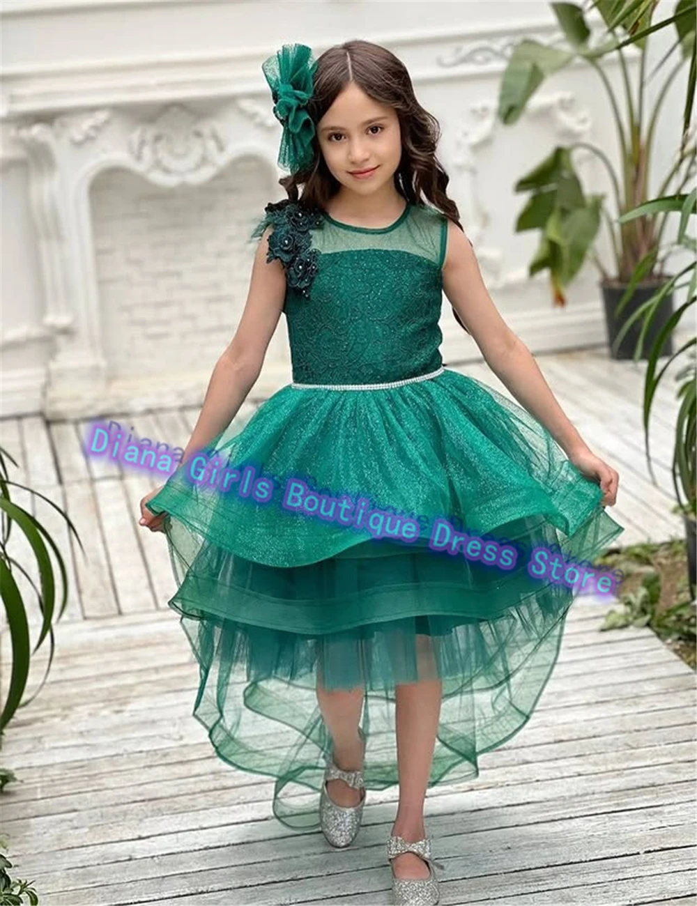 Customised Luxury Flower Girl Dress Appliqué for Kids Girls Wedding Birthday Party Banquet Little Princess Christmas Gowns