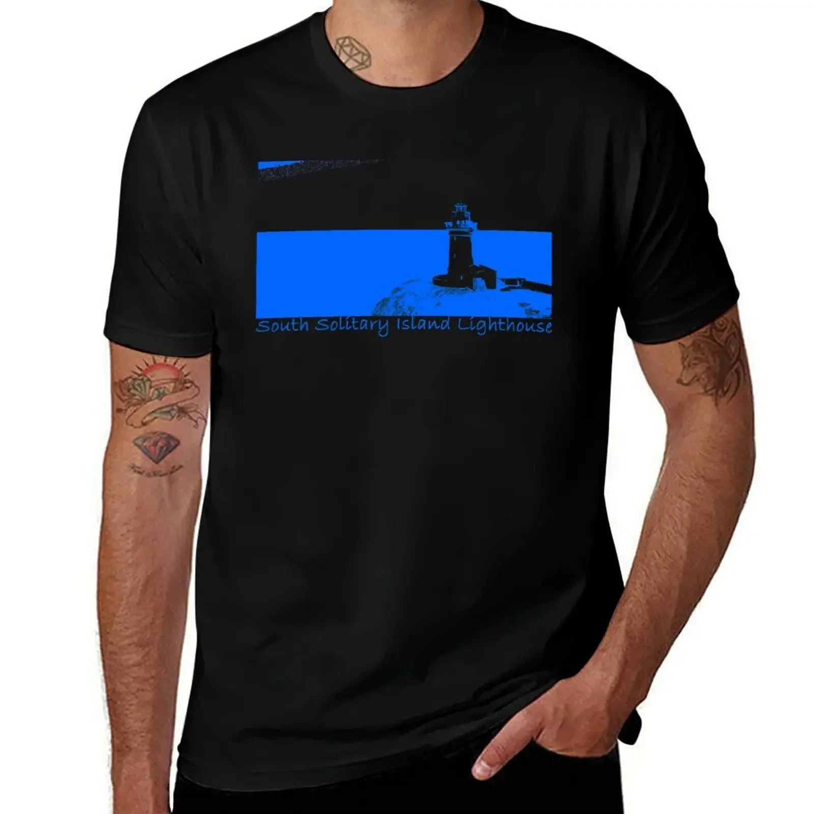 Lighthouse - South Solitary Island T-Shirt Moisture Wicking Athletic T-Shirt