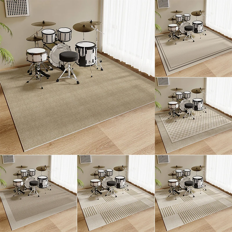 Piano Drum Carpet for Living Room Light Luxury High-end Sound Insulation Non-slip Floor Mat Home Study Bedroom Rug Alfombra 러그
