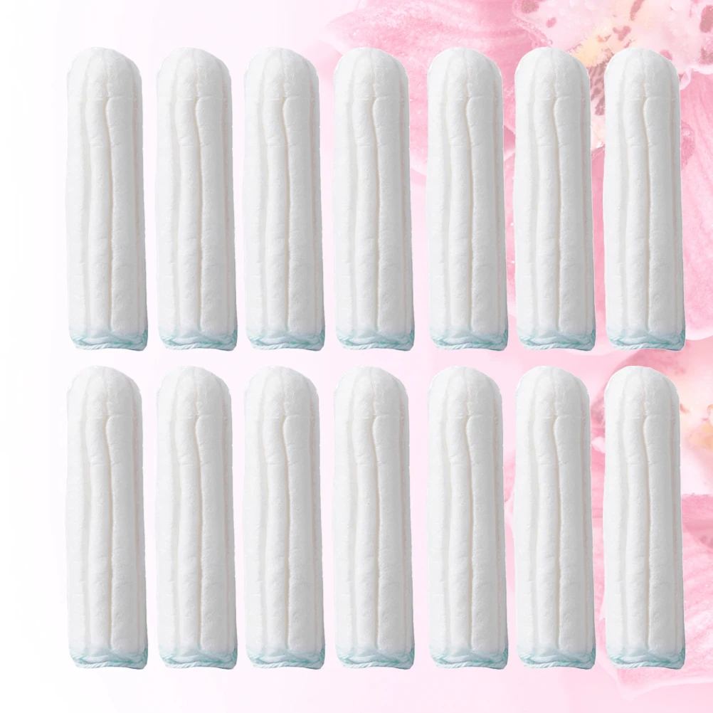 

100Pcs Women Tampons Hypoallergenic Viscose Cotton Alternative to Sanitary Napkins Reusable Menstrual Swab for Night Outdoor