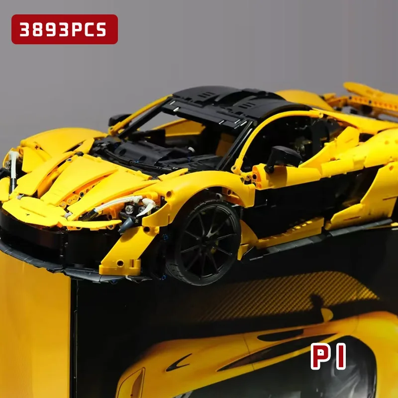 

3893pcs Technical P1 Super Racing Car Building Blocks 1:8 Model Super Sports Cars Bricks Toys For Boys Gifts
