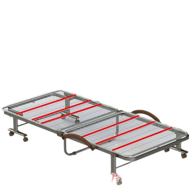 Installation-free folding bed, office lunch break, siesta, single double home nanny rest, escort latex 70CM lightweight