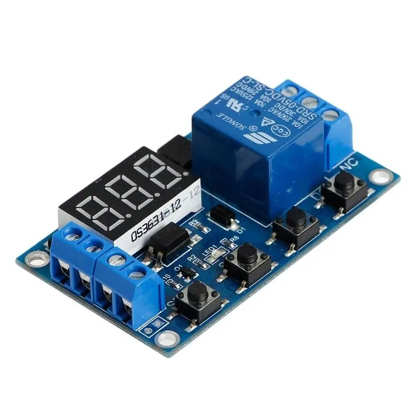 

DC 6-30V Infinite Cycle Delay Timing Timer Relay on/off Switch Loop Module 10A 120