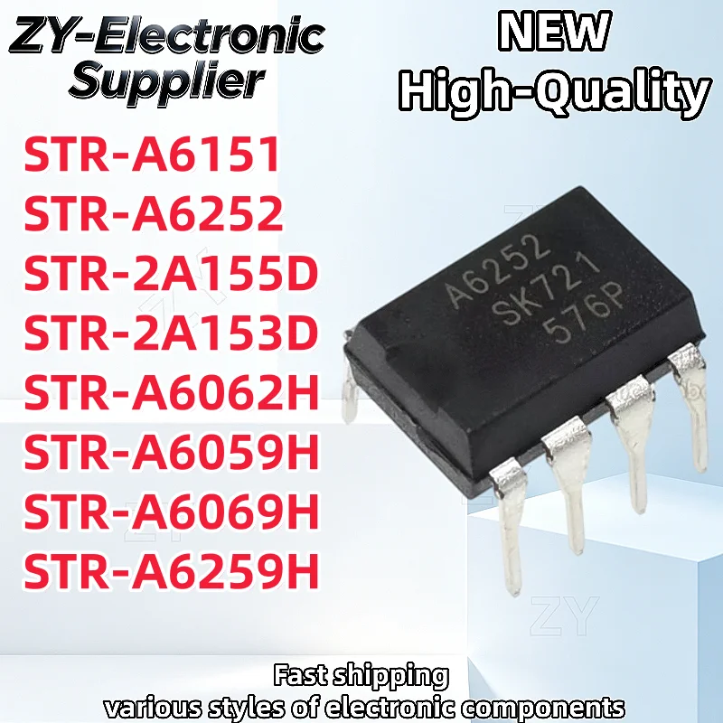 10Pcs A6069H STR-A6069H A6059H STR-A5259H STR-A6062H STR-A6151 STR-A6252 A6059H A6259H A6062H STR-2A153D STR-2A155D Transistor