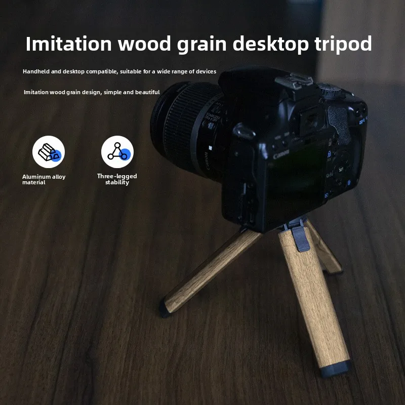 Professional Foldable Travel Camera Tripod Portable Desktop Stand for DSLR SLR Canon Nikon Cameras DV Camcorders