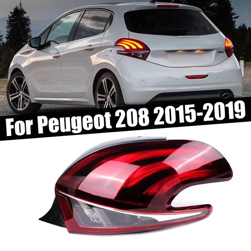 

Автомобильные аксессуары для Peugeot 208, 2015-2019, фонарь с задним фонарем, задний фонарь в сборе, 9810343080, 9810430580