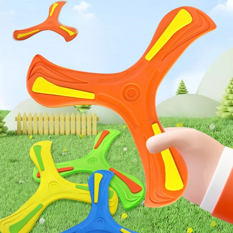 1PC Children Outdoor Flying Disc Games EVA Boy Hand-throwing Boomerang Adult-kids Interactive Sports Toys for Decompression Gift