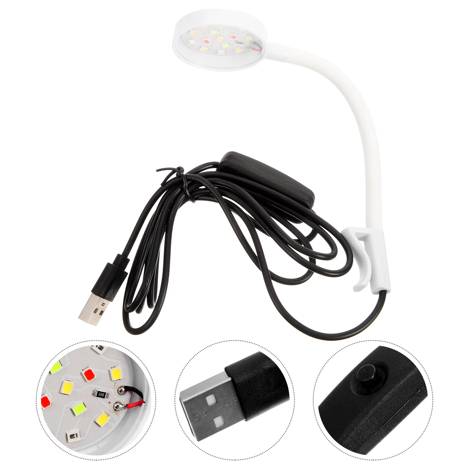 

Small Fish Tank Light Daily Use Lamp Compact Aquarium Lighting Convenient Reusable Clip-type Household Tanks