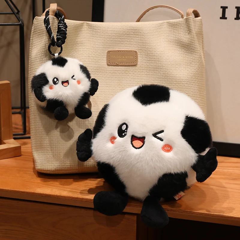 Soccer Ball Plush Doll Multi Size Winking Black White Football Character With Small Hanging Loop For Sports Fan Gift Giving