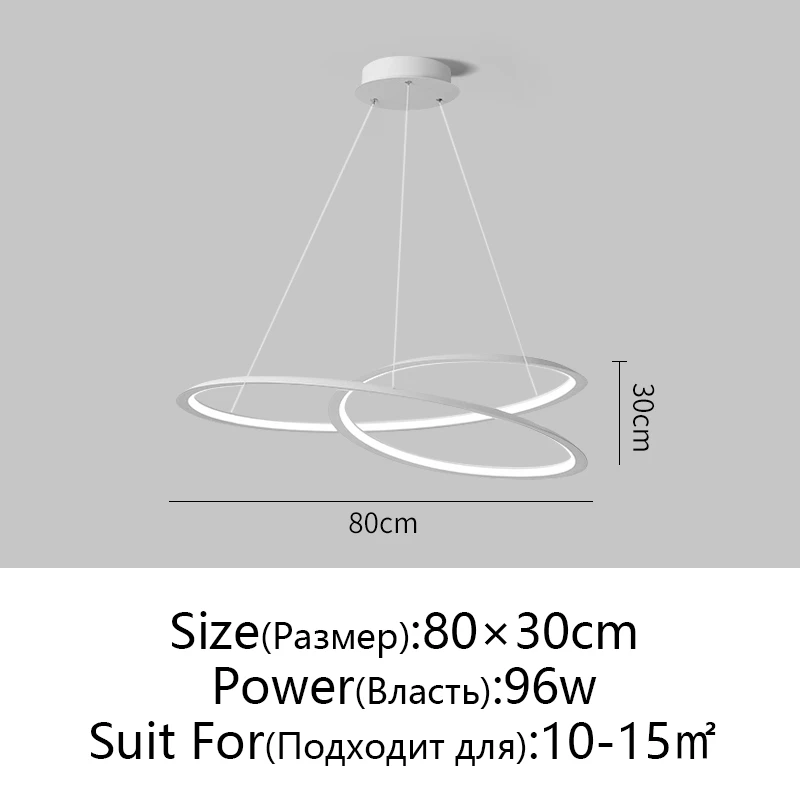 Ronde Kroonluchter Zwart/Wit Voor Woonkamer Eetkamer Keuken Kamer Ronde Vorm Kroonluchter Verlichtingsarmaturen Indoor Lightin