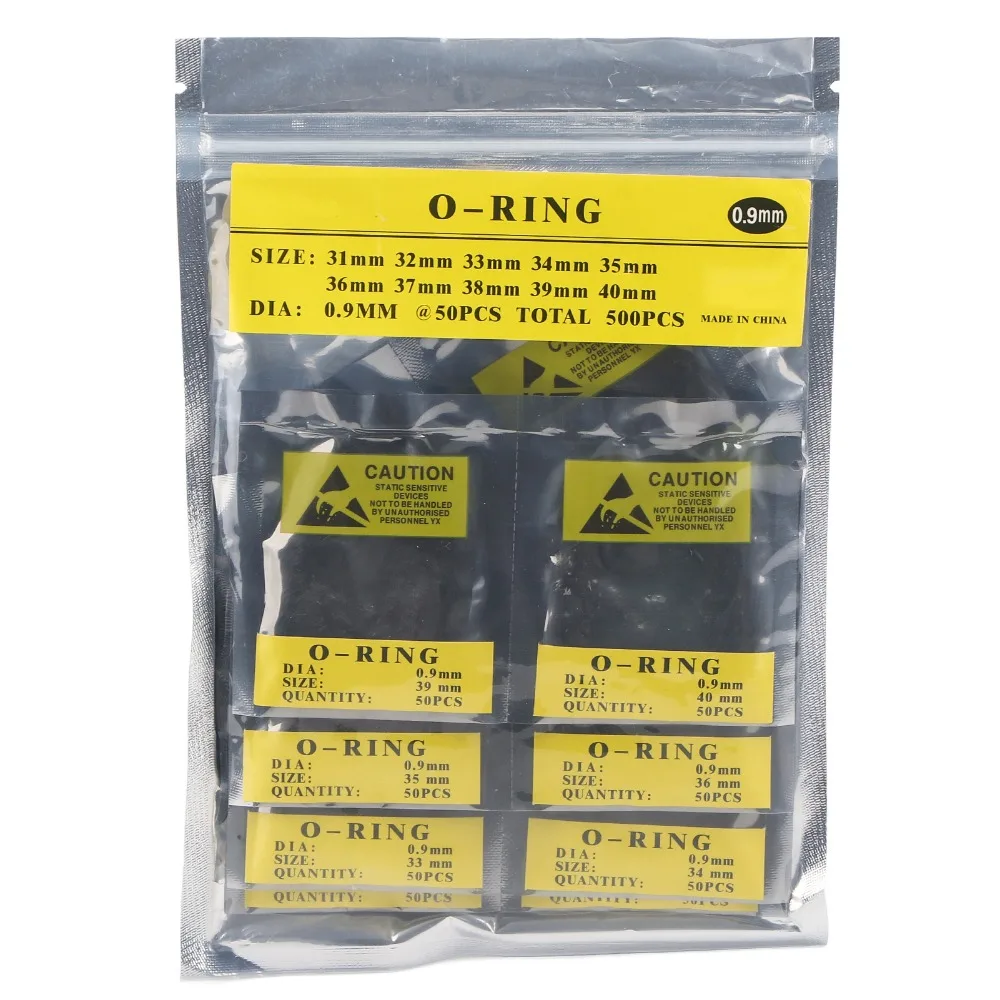 Durable Black Watch Gaskets O Ring Rubber Different Sizes O Ring Washers Set Watch Back Gasket Seal Watch Repairing