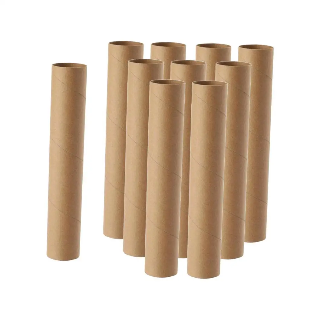 10Pcs Cardboard Tubes Round Gift Wrapping Crafting,for Crafts,Craft Rolls,Paper Towel Tubes for Classroom DIY Projects Handmade