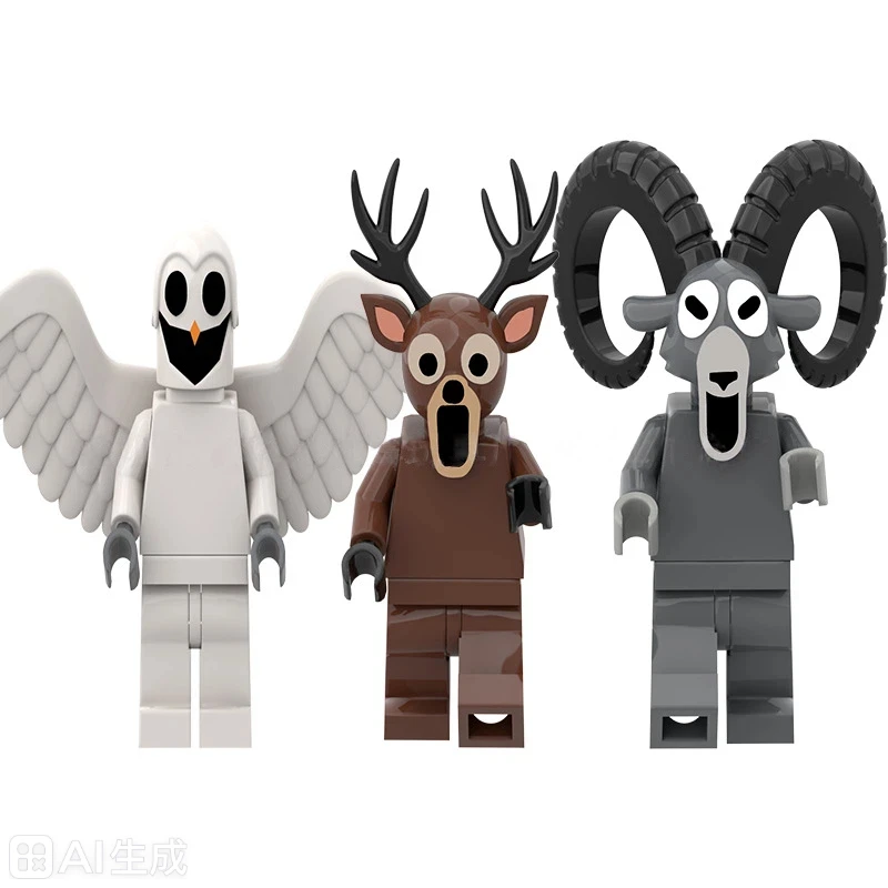 Nuovo 99 notti nella foresta cervo gufo capra mostro blocchi di costruzione set modello assemblato blocchi di costruzione giocattolo per bambini regalo di Natale